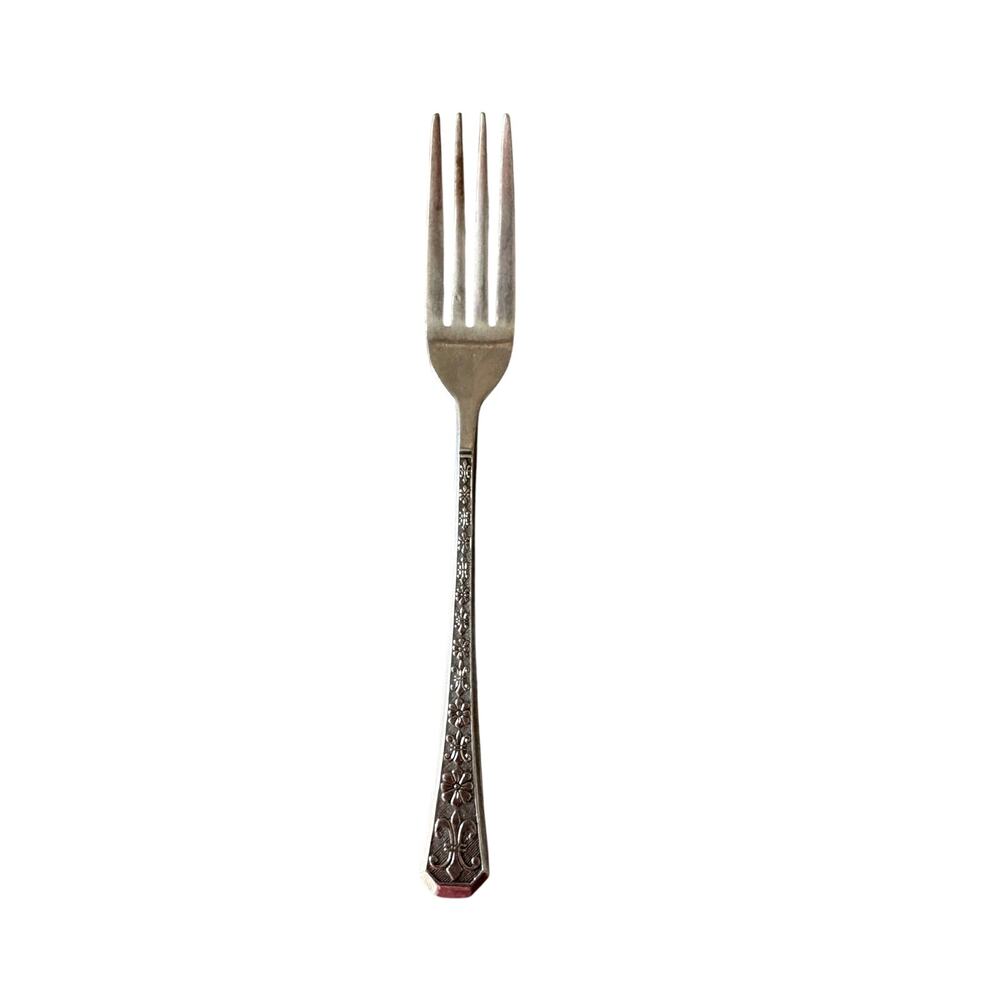 Interpur Korea Stainless Dinner Fork Floral Fleur De Lis Replacement Flatware